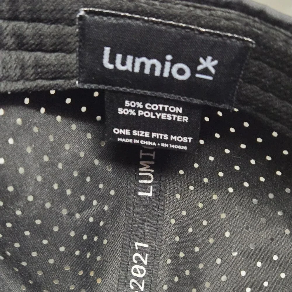 Lumino Trucker Hat Cap Black w Tan Camo Front Adjustable OSFM